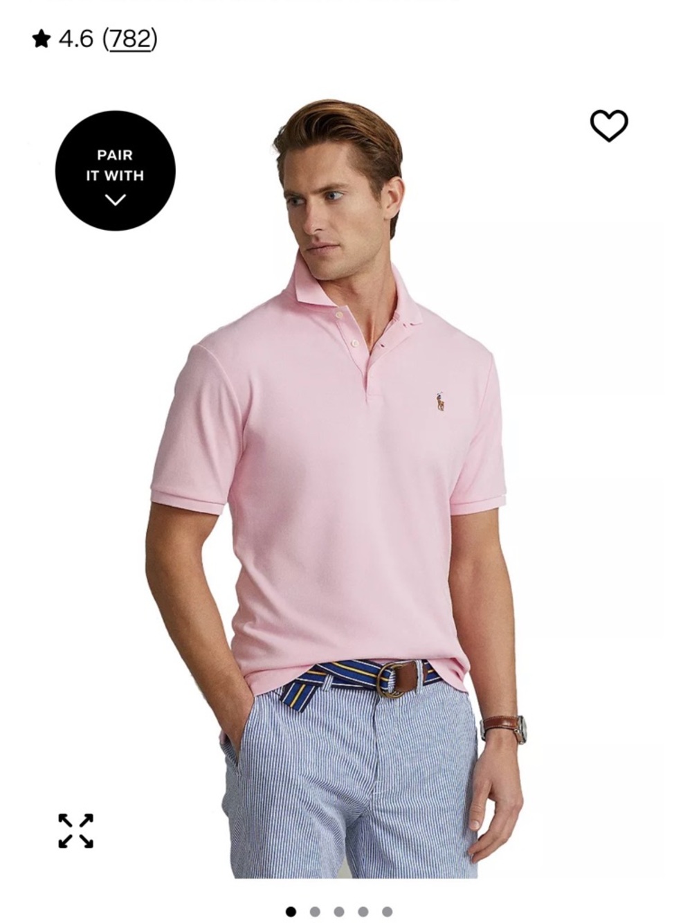 Polo by Ralph Lauren Light Pink Short-Sleeve Polo Shirt